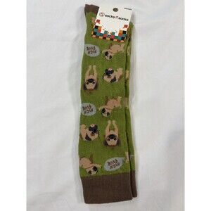 Socks N Socks Women’s One Size Pug Dog Knee high Socks 1 Pair